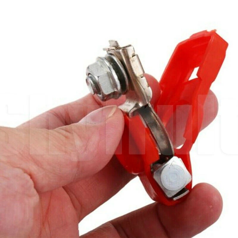 Shyfrult 2x Car Battery Terminal Post Positive Negative Connector Heavy