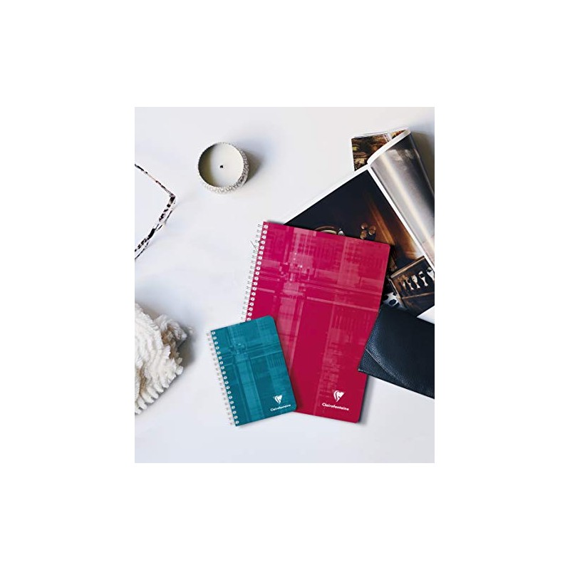 Clairefontaine 68592C Notebook with Double Spiral 9 x 14 cm,