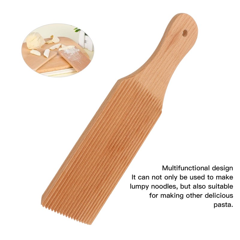 Beech Gnocchi Board,Surface, Lightweight, Practical Gnocchi Roller for Perfect Shape