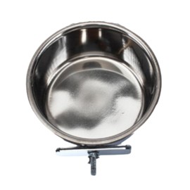 Leona Co Stainless Steel Pet Feeder Water Bowl 580ml Bird Parrot Feeders Water Cage Bowls with Holder Bird Feeding Dish Cups for Parrot Small Animal