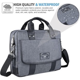 Laptop Bag Briefcase Fits Up to 11-17 Inch Water-Repellent Shoulder Messenger Bag Computer Bag for Travel/Business/Men/Women