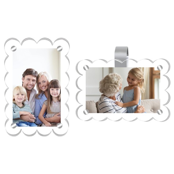 HINGTAI Car Sun Visor Photo Holder Universal Magnetic Acrylic picture