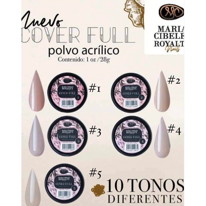 Maria Cibeles Royalty Cover Full Nail Acrylic, 1 oz, #2