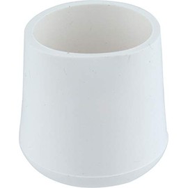 16 chair leg caps, diameter 10-32 mm, white, round, polyethylene, pipe caps, scratch protection, foot caps, chair gliders, caps, tube cover, furniture gliders, protective cap set, (10 mm)