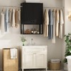 Homieasy Wall Cabinet with 2 Hanging Rods, 67'' Wide Laundry
