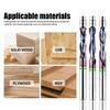 HARDWIN 1/4" Shank Solid Carbide Down-Cut Spiral Flush Trim Router
