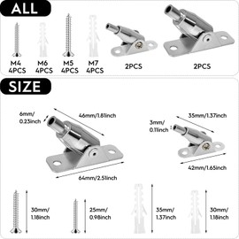 Rope Tension Set, Mounting Clamp with Screws Dowels, Race Rope Tension Set, Stainless Steel Curtain Rope Tension Set, Wire Rope Stainless Steel Accessories for Decorations, Hanging Shower Curtains,