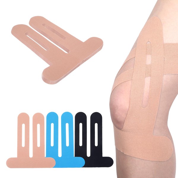 12 Count Kinesiology Tape,Precut Kinesiology Tape for Knees,Original Cotton Elastic