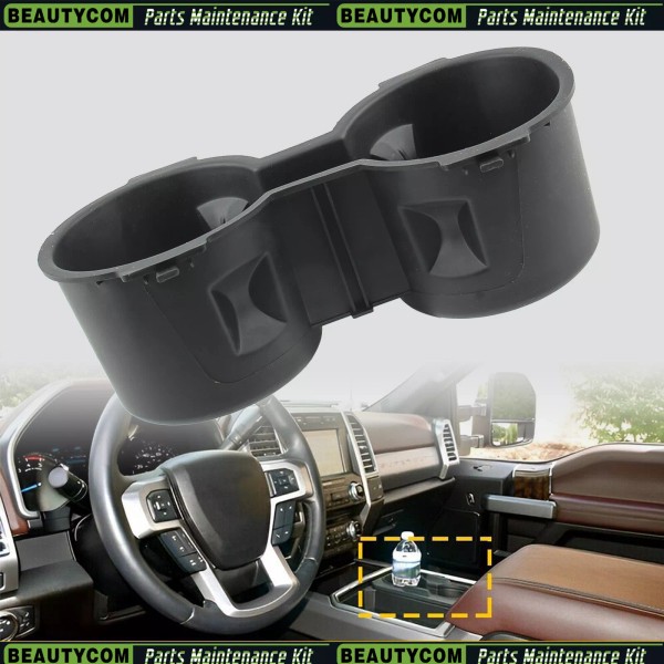 Beautycom For 2015-2017 Ford F150 XLT XL Lariat Black Rubber
