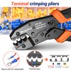 Preciva Crimping Tool Kit for Insulated Wire Connectors, AWG20-10 Ratcheting