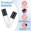 JJUNW 10pcs Empty Lip Gloss Tubes, 1.2ml Mini Refillable Cosmetic