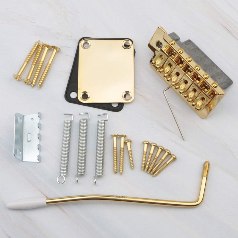 Swhmc Golden 6 Strings Electric Guitar Tremolo Bridge Bar Kit
