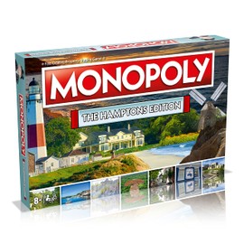 Monopoly Board Game The Hamptons Edition: 2-6 Players Family Board Games for Kids and Adults, Board Games for Kids 8 and up, for Kids and Adults, Ideal for Game Night