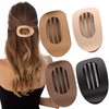 4PCS Flat Hair Clips for Women - Curved Design Duckbill