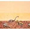 BLUE PANDA Plastic Tablecloth for Dinosaur Birthday Party (Brown, 54