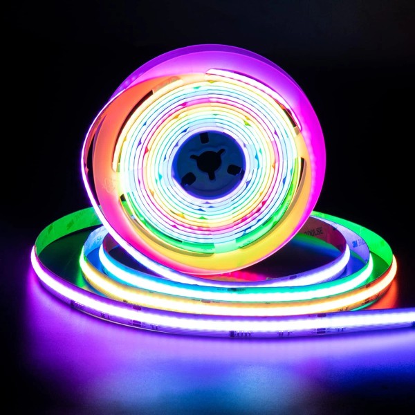 PAUTIX RGB Smart IC COB LED Strip Light Addressable 32.8ft/10m,UL-