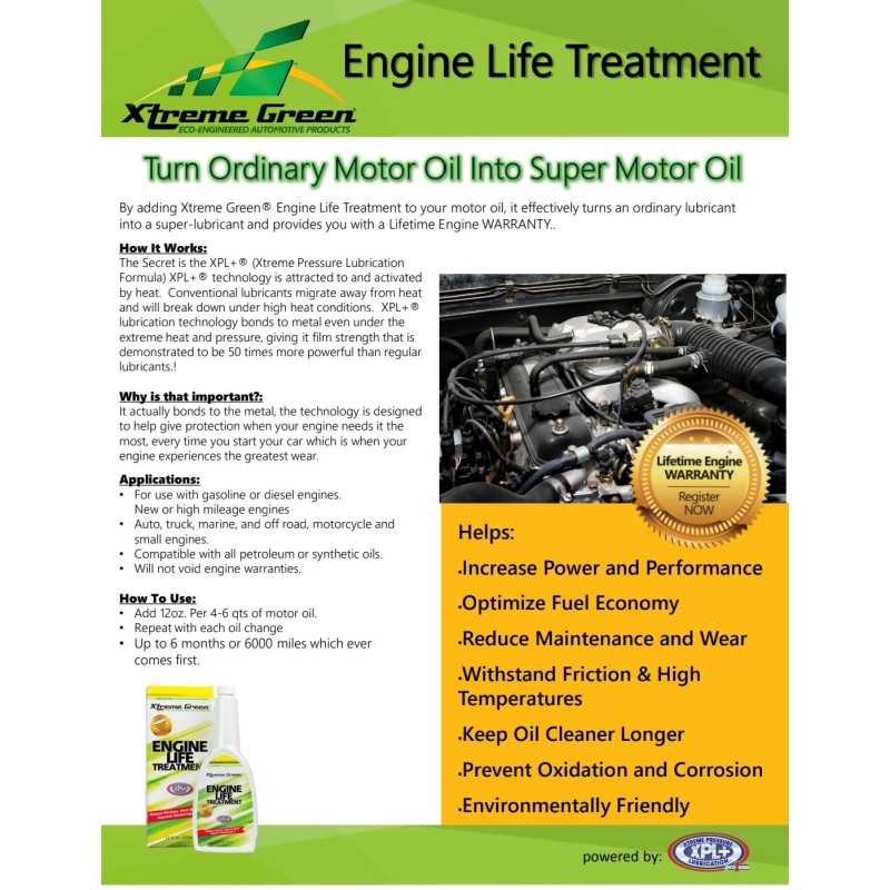 Xtreme Green Engine oil Treatment