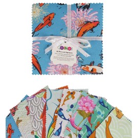 Soimoi Japanese Print Precut 5-inch Cotton Fabric Quilting Squares Charm Pack DIY Patchwork Sewing Craft-Multicolor2