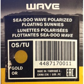 Sea-Doo Sunglasses by BRP Wave Polarized Floating Sunnies Unisex Gold 4487170011