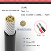 ELFCULB SAE Power Socket to SAE Connector Extension Cable,14AWG 2FT