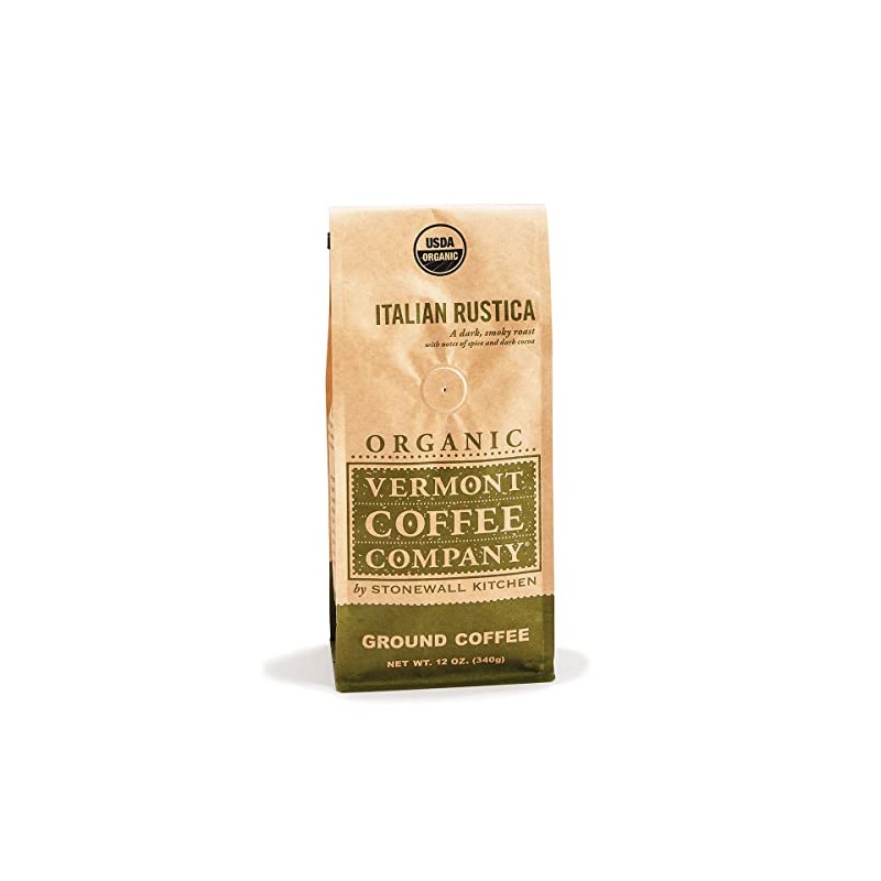 Vermont Coffee Company Organic Italian Rustica Ground Coffee, 12 oz