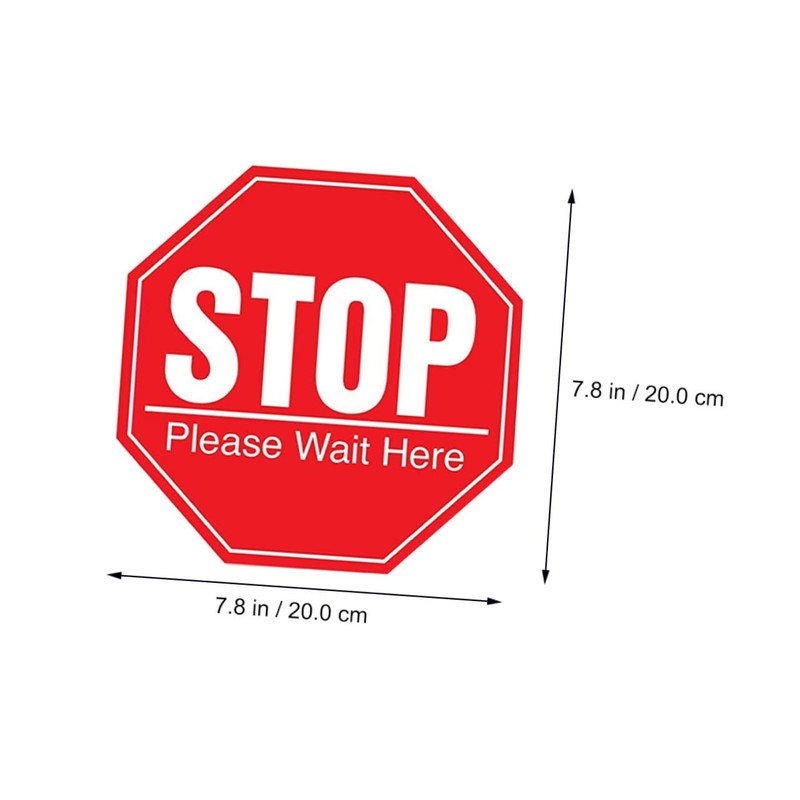 DOITOOL 5 Sheets Stop Sign, 7.8x7.8 Inches High Intensity Street