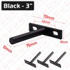 4PCS Invisible Floating Shelf Brackets Heavy Duty Solid Metal Hidden