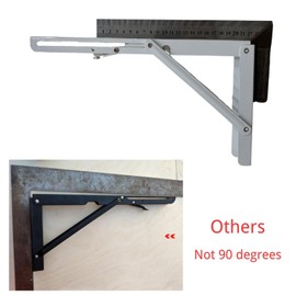Folding Shelf Brackets 16 inch,Folding Brackets Heavy Duty Max.Load 410lb,DIY Space Saving Wall Mounted Folding Table,Pack of 2
