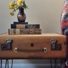 2 Pcs Leather Handles for Drawers, Cabinet Pulls, Vintage Leather