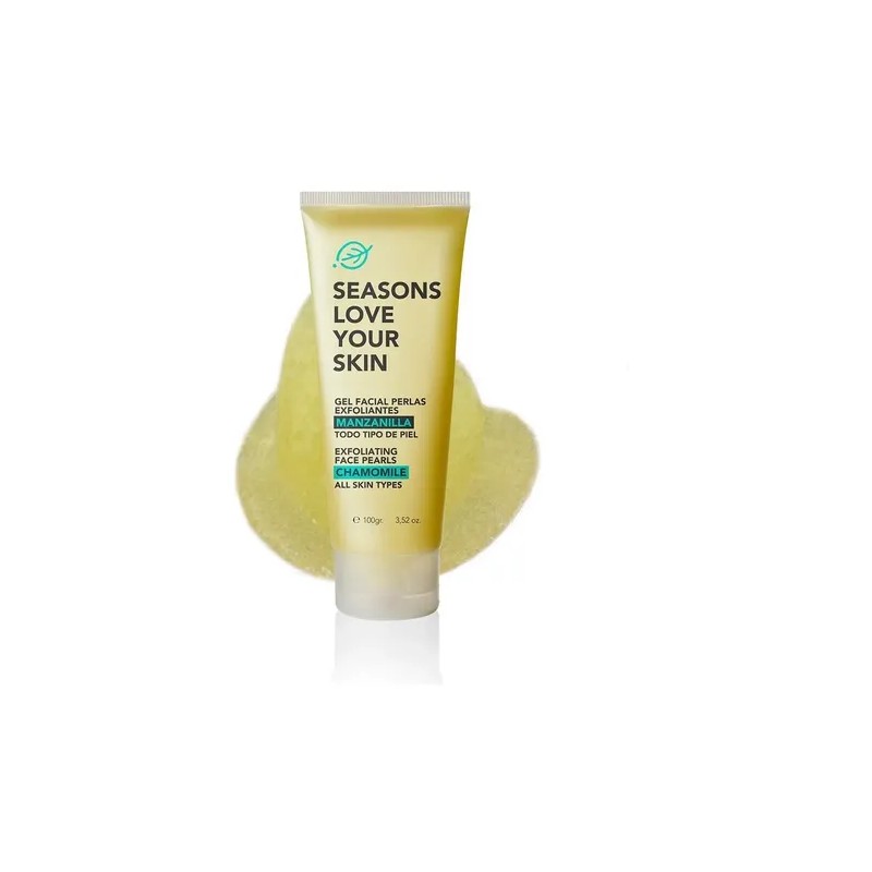 Gel Facial Perlas Exfoliantes Manzanilla 100gr Todo Tipo De Piel