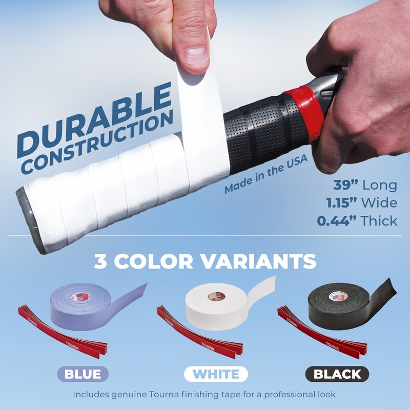 Tourna Unique Mega Tac Weib Overgrip (Pack of 10) -