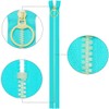 Copiel Resin Zippers 20pcs Sewing Zippers with Lifting Ring Quoit