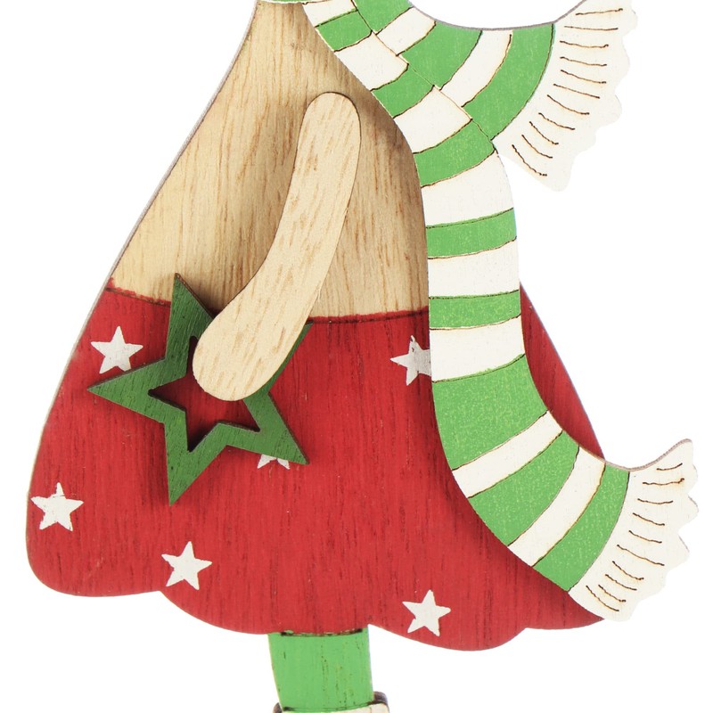 com-four® 2 x Decorative Stand for Christmas, Reindeer Made of