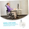 Ciieeo 5pcs Pulley Pu Office Chair Wheels Rubber Chair Casters