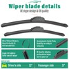 22" 21" 11" Windshield Wiper Blades Replacement for Jeep Grand