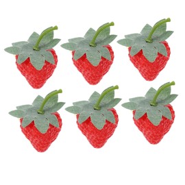 FRCOLOR 6pcs Small Strawberry Hair Claw Clip Cute Decorative Fruit Clips for Unique Mini Claw for DIY Hairstyles Durable Practical Hair Accessories for Parties Photoshoots