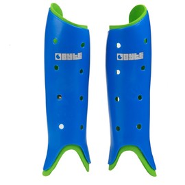 Byte Sports Club Hockey Shinguards - Senior (Blue, Small)