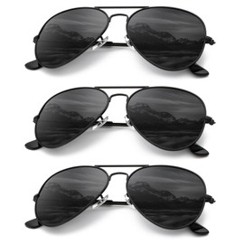 QALLY Aviator Sunglasses Polarized Sun-Glasses: Aviators Sunglasses for Men Women with UV Protection for Driving