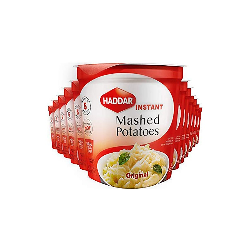 Haddar Gluten Free Original Instant Mashed Potatoes 1.94oz (12 Pack),