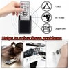 KLHCDUO 4 Pcs Wall Mount Remote Control Holder, Black Plastic,