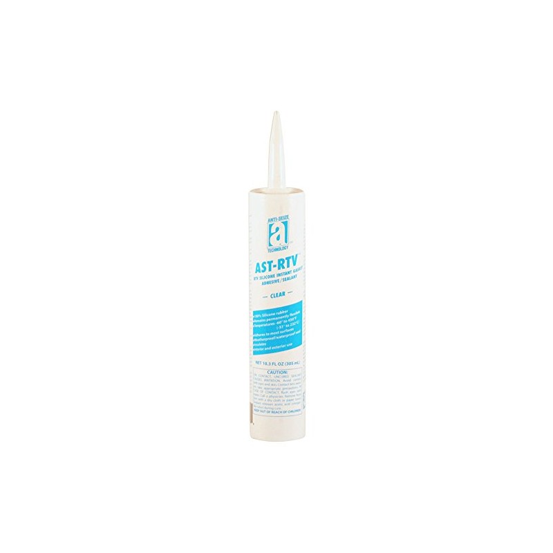 AST-RTV 27106 Clear 100% Silicone Adhesive/Sealant/Instant Gasket, 10.3 oz. Cartridge