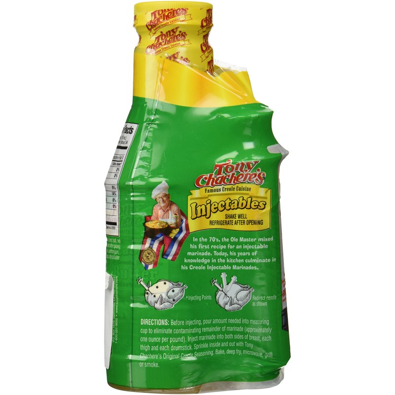 Tony Chachere's Butter with Injector 17oz (2 pack)