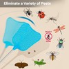 Telescopic Fly Swatter, Begonia Fly Swatter for Indoors,Manual Plastic Flyswatter