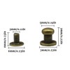 Dylan-EU 50 Set Chicago Screws Bronze Leather Rivets Screw Rivets