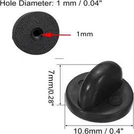 50pcs PVC Rubber Pin Backs, Pin Safety Backs for Brooch Tie Hat Badge Insignia, Rubber Lapel Pin Backs for Replacement Uniform Badge (50PCS)