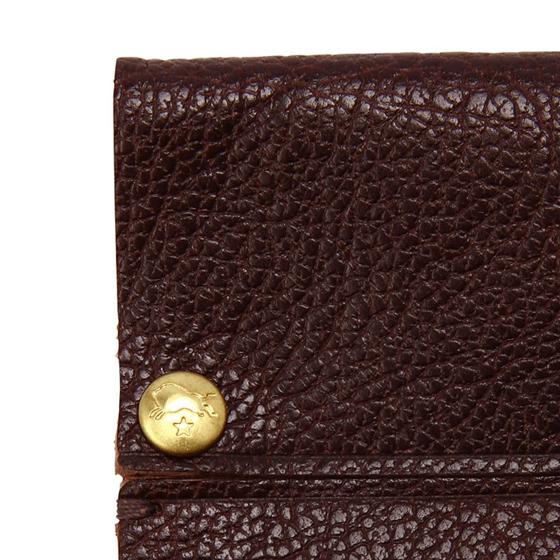 IL BISNOTE Tissue Case, Leather, Genuine Leather, Cowhide Leather, Black