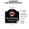 SignMission Designer Series Sign - No Street Parking Anytime Tow