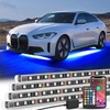 Nilight 4Pcs Aluminum Underglow Neon Accent Strip Lights 396 LEDs