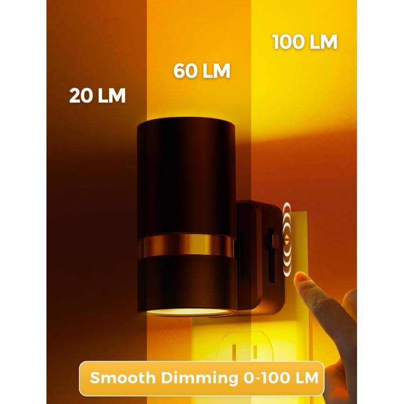 L LOHAS LED Night Lights Plug into Wall, Dusk to