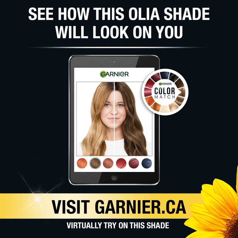 Garnier Olia Ammonia-Free Brilliant Color Oil-Rich Permanent Hair Color, 9.0